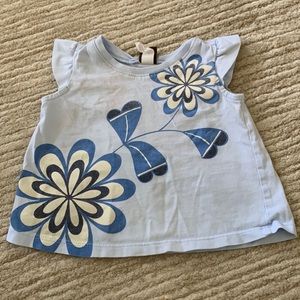 Tea Collection flutter sleeve shirt